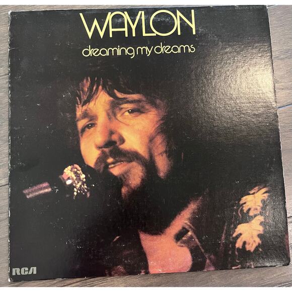 Waylon Jennings DREAMING MY DREAMS Original 1975 Outlaw Country Vinyl RCA - Picture 1 of 2